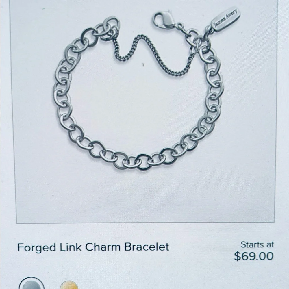 James Avery Forged Link Charm Bracelet Small - NEVER WORN - Picture 11 of 11